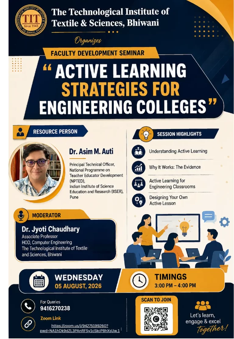 Active Learning strategies for engineering colleges-new