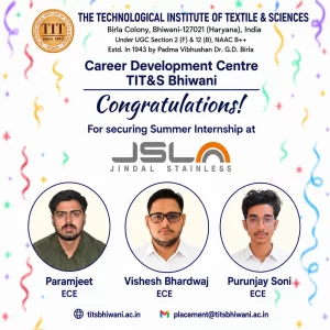 Internship ECE at JSL Hisar-new