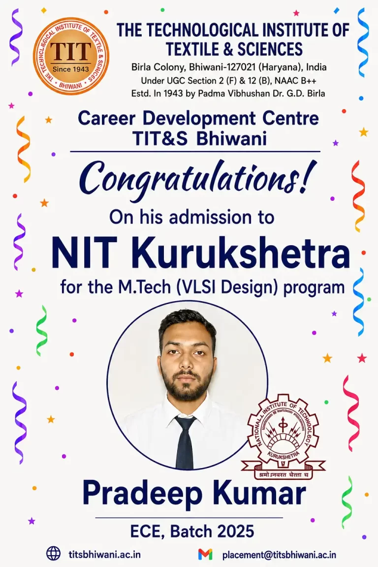 Pradeep Kumar ECE_2025 Admission at NIT KKR Poster-new