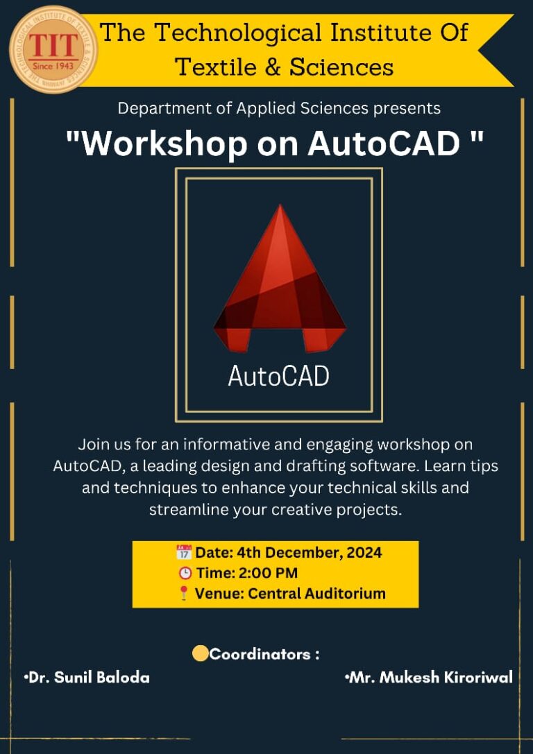 Workshop on AutoCAD