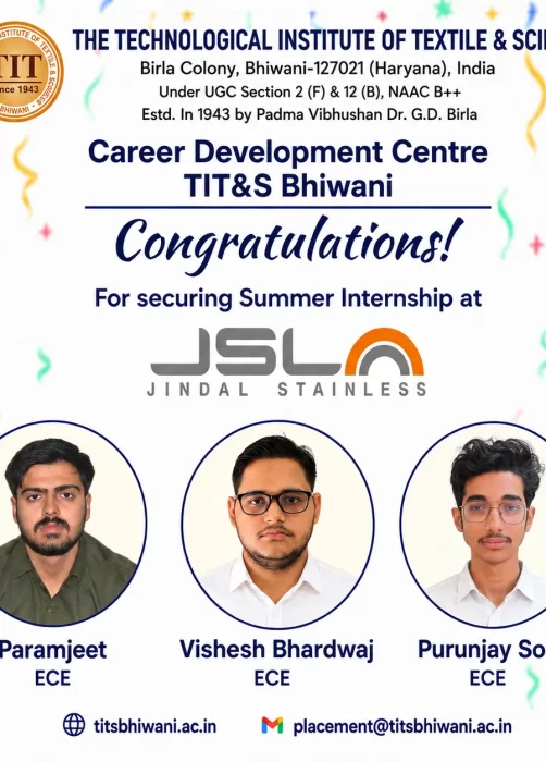 Internship ECE at JSL Hisar-new